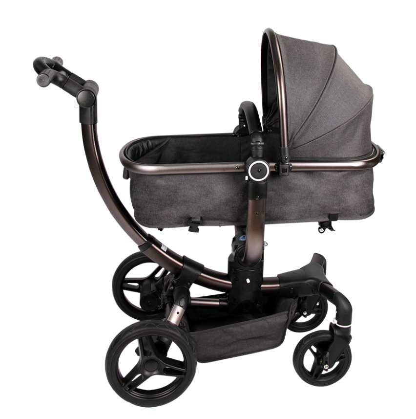 Luxury 360 Rotating Baby Stroller & Carrycot 2-in-1
